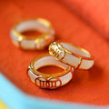 Natural Gold Jade Rings Women Men Jade Ring Jewelry White Jade Couple Rings for Gifts