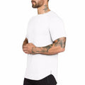 Men's Sports T Shirt Custom Logo Quick Dry Cotton Spandex Mens Athletic Sport T Shirt