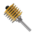 Wood Woodworking Carbidetipped Solid Tungsten Steel Finger Joint Router Bit with 1/2 or 12mm Shank