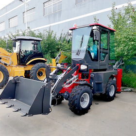 China 4x4 Wheel Drive 3ton Mini Loader Backhoe Loader 4WD Front and End Loader in USA