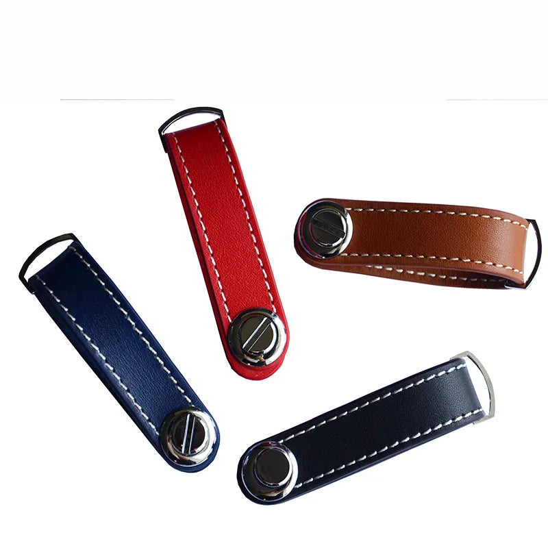 Gift Box 1 Set Keychain Real Leather New Hot Sale Key Chain Wholesale Spot Multifunctional Creative Key Holder