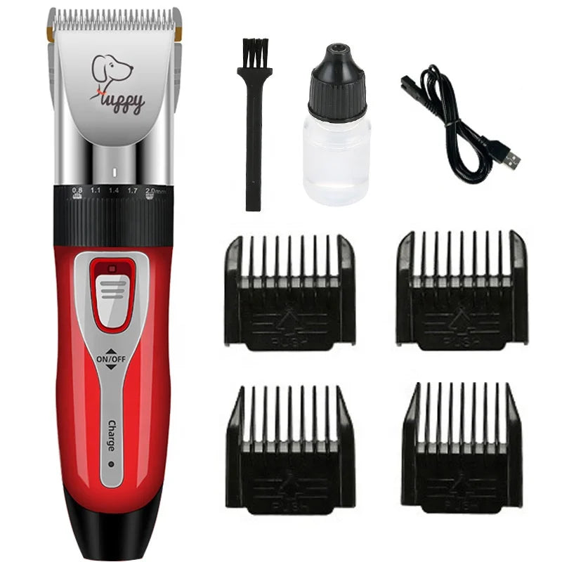 USMILEPET Factory Price Dog Clippers Low Noise Quiet Dog Grooming Kit Rechargeable Cordless Pet Hair Clipper for Pet Hair Salon