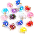 Small Shaped Colored Acrylic Heart Charm Beads Loose for Necklace Bracelet Keychains for Jewelry Making