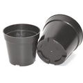 Small Outdoor Garden Pots Planters Black Plastic Hydroponic Nursery Gallon Round Pattern Flower Pot