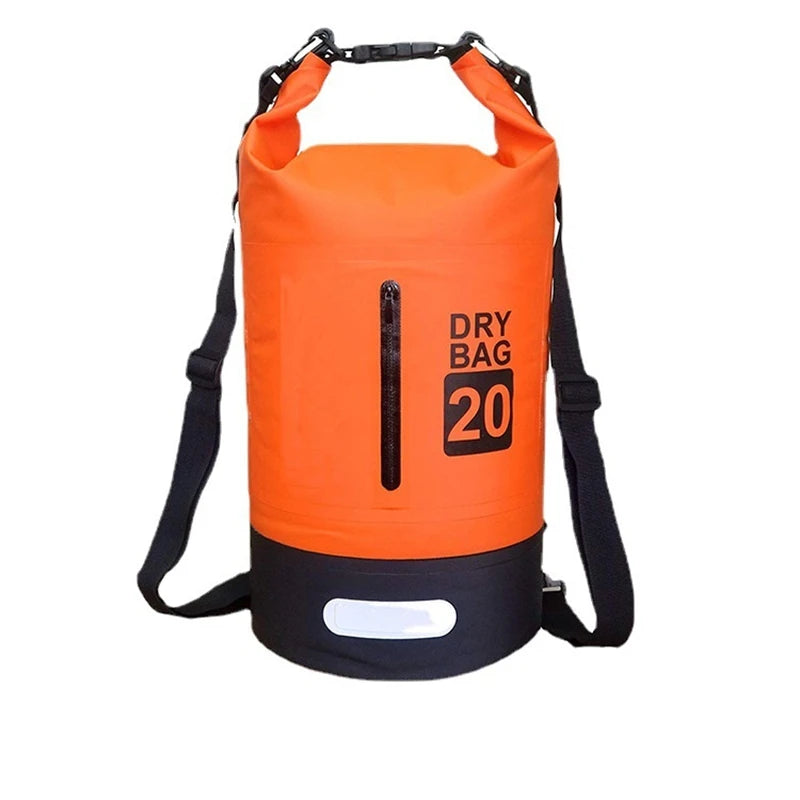 Customizable Lightweight PVC Water Sports Dry Bag Multi-Capacity Roll Top Waterproof for Casual Tour Activities-5L 10L 15L 20L