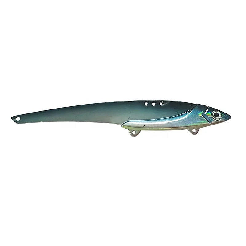 Lanquan 50g Strong Steel Sheet Blade Fast Fall Jig Metal Lead Jigging Lure Saltwater Deep Water Fishing Lure LQL1358