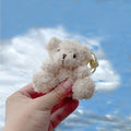 Mini Bear Animal Plush Teddy Bear Keychains Toys Bear Stuffed Animal Toys Plush Bag Decor Charm Key Rings Pendant Plush Keychain