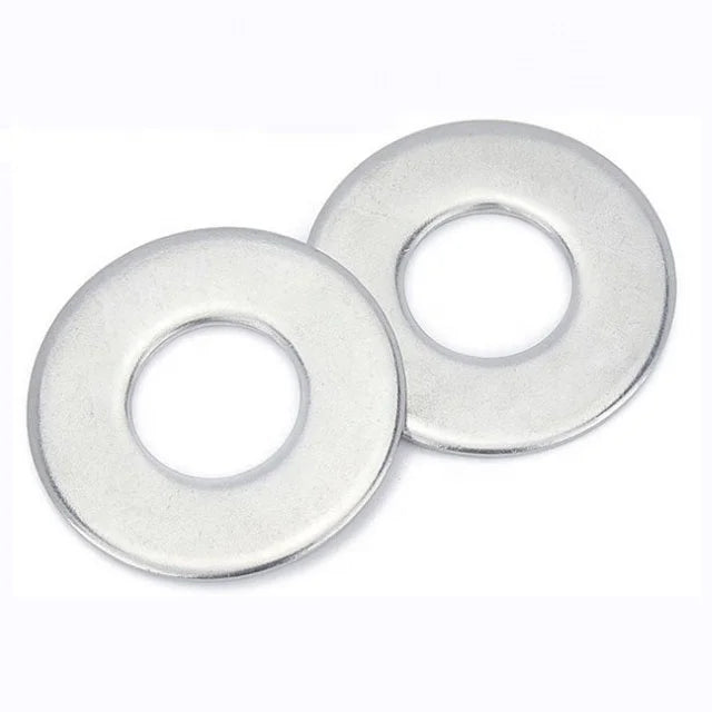 DIN M5/M6/M8 Stainless Steel Flat Washer with Plain Zinc Finish for Bolts