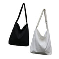 Custom Cotton Canvas Bags Letter Shopping Crossbody Personality Women's Canvas Tote Bags with Custom Printed Logo