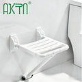China Manufacturer Nursing Home Nylon Folding Safety Seat Flip up Bathroom Shower Grab Bars Elderly Care Wall Mounted Chair