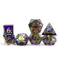 Dungeons & Dragons Custom 7pcs Resin Dice Set Galaxy Sharp Edge Mold