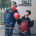 Unisex Preppy Style Printed Backpack Waterproof Casual Sports and School Bag with Zipper Closure for Men and Women's Travel