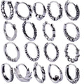 Vintage Surgical Steel Unisex Small Hoop Earrings Punk Style Gift Wholesale