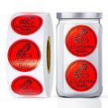 25mm Round Food Warning Labels Allergen Allergy Contains Nuts Gluten Free Soya Free Dairy Free Nut Free Safety Foods Sticker