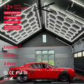 Garage Led Light Ceiling Modern Hex Pattern Shop Light 6500K Honeycomb Light for Workshop Gym
