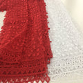 3d Floral Embroidery Tulle Lace Fabric for Evening Dresses