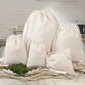 Hot Selling Custom Logo Cotton Drawstring Bag Wholesale Cheap Fashion 100% Cotton