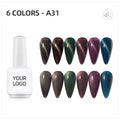 JTING OEM Custom Private Label Nail Polish Bottle Bottle Packing Uv Gel Gel Nail Polish 6colors Nails Sets Professional Uv Gel