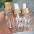 Cosmetic Packaging Beauty Set 15ml Clear Glass Bottles for Oils Serum Lotion with Roller/Dropper/Sprayer Accept Customization