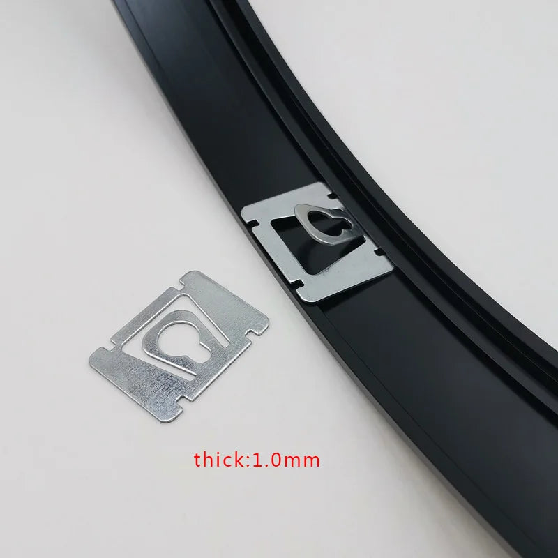 No-drilling 40*30mm Keyhole Metal Plain Silver Galvanized Photo Album Picture Iron Frame Hanger Wall Conceal Hook Box