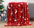 2022 New Design 100% Polyester Flannel Fleece Plush Christmas Throw Blanket Animal Woven Festival Blanket for Home Decoration