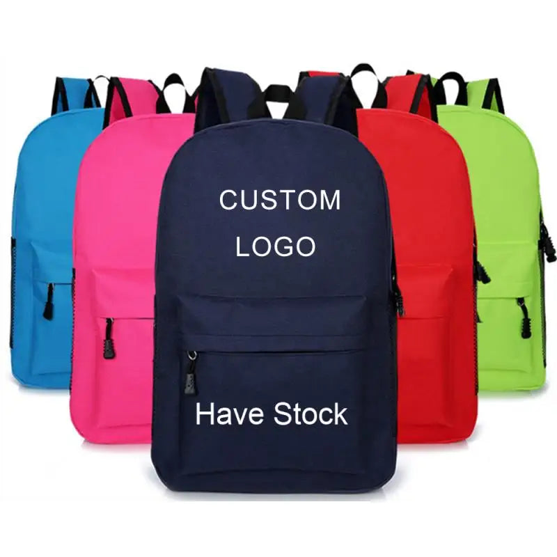 Custom Logo Wholesale Waterproof Denim England Style Letter Pattern Backpack for Primary Students Teenagers School Use