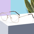 2023 Oversized Designer Spectacle Square Metal Optical Eye Glasses Frames for Men Fashion Prescription Eyewear Frame