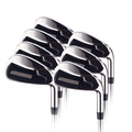 Factory Price Custom Men's Right Handed Golf Iron Set Stainless Steel #4-P with Rubber Grip Silver/Black/Gold