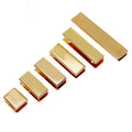 Brass Rectangle Strap Ending Clips Cheap Price Metal Webbing Decorative Leather Belt Stopper Ends Bag Hanger Hardware for Bags