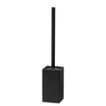 304 Stainless Steel Black Bathroom Accessories Freestanding square Toiler Brush Holder