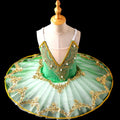 Green Red Girls' Dance Performance Puffy Gauze Skirt Children's Modern Ballet Dance Costume