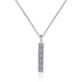 S925 Sterling Silver Full Diamond Mosanite Necklace Luxury Minor Classic Style for Weddings Engagements or Gifts