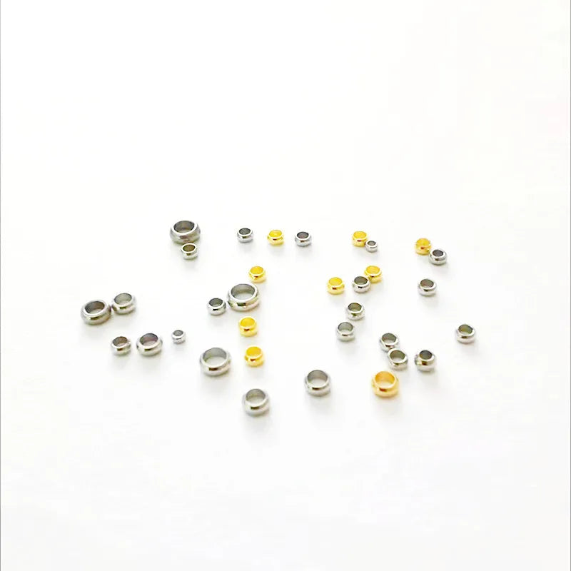 Wholesale Stainless Steel Spacer Bead Loose Beads for Bracelet End Crimp Beads for Jewelry Making