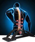 Posture Sciatica Pain Relief Adjustable ABS Lumbar Stretcher Black One Size Fits All
