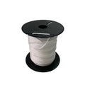 White 1mm Outdoor Braided Rope High Strength  Polyester Cords Rope Solid Braid Utility Rope Braided Polyester String Line