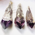 Natural Raw Amethyst Crystal Tower Rough Stone Mineral Specimen Quartz Wand Polished Point