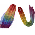 For New 30 Inch Long Dip Dye Zizi Braids Synthetic High Temperature Fiber Thin Micro Box Braids Machine Double Hair