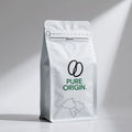 Eco Friendly Resealable Zipper Flat Bottom Coffee Pouch Custom Printed Coffee Packaging Bag with Valve