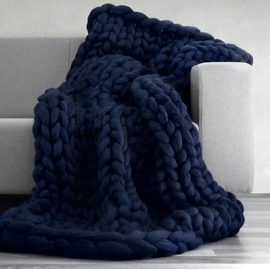 Wholesale Solid Soft Knitted Decorative Couch Cover Printed Interior Home Decor Textured Throw Blanket for Outdoor Space