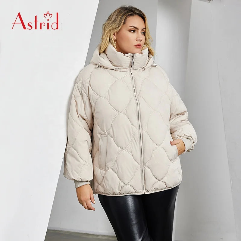 Women's Puffect Mid Hooded Jacket Fashion Winter Clothes for Women