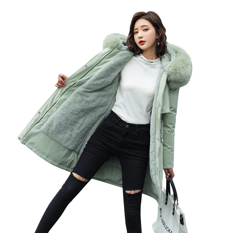 New Design Women's Winter Jacket Plus Size Long Women's Faux Fur Coats