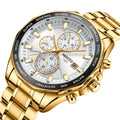 NIBOSI 2599 Luxury Design Quartz Watches Luminous Hands Waterproof Men Watch Stainless Steel Band Wristwatch
