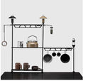 IRONDONKEY Outdoor Exquisite Camping Equipment Chicken Rolls Table Desktop Folding Hanger Light Rack Aluminum Alloy Storage Rack