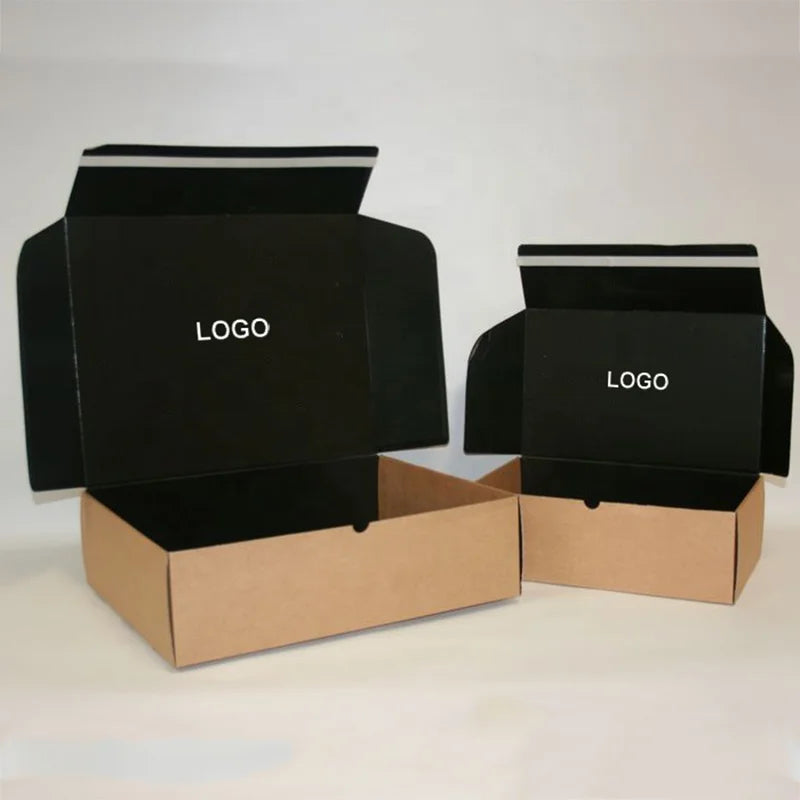 Custom Skincare Mailer Cosmetic Packaging Box With Logo Printing Black Luxury Paper Corrugated Coloured Mailer Box