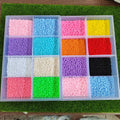 3mm 4mm 5mm Candy Color Acrylic Round Beads No Hole Plastic Beads for Bracelet DIY Jewelry Making Accessories