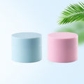 Luxury 30g 50g Double Wall Makeup Remover pp Cream Cosmetics Jars Matte Frosted pink Baby Cream pp Jar for Skin Care Cream MegaBDM