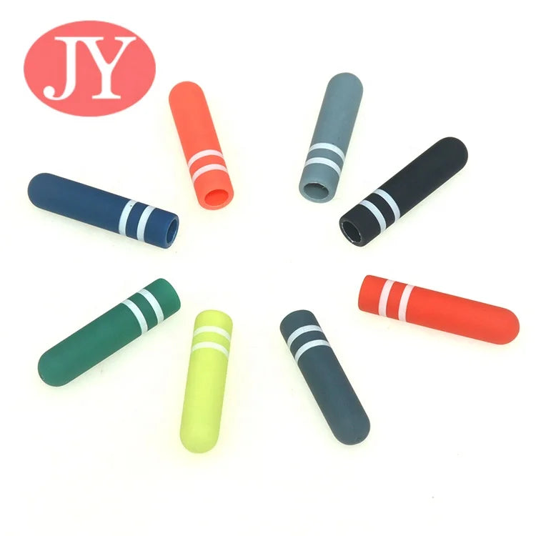 Custom ABS String Aglet Tipping Rope with Rubber Coating Plastic Aglet Hoodies with Custom Rubber Plastic Ends