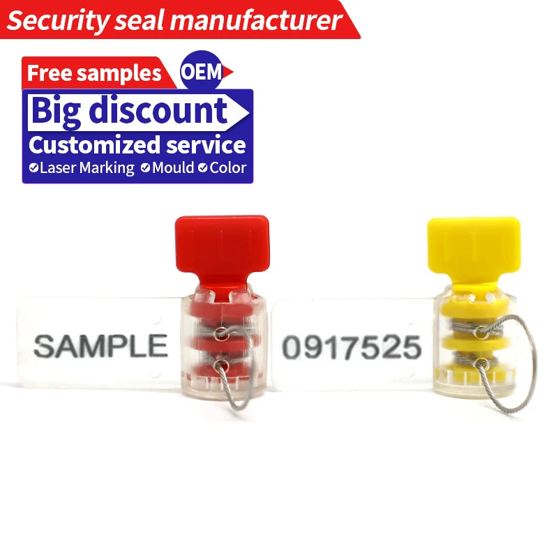 JCMS010 Jcms010 Tamper Evident Electric Meter Seals Meter Seal QR CODE Barcode Twist Meter Seal