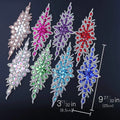 New Arrivals Bling Rhinestone Belts WRA-180 Multifunction Crystal Wedding Sash Applique 3D Flower Beads Fabric Plastic Clothes