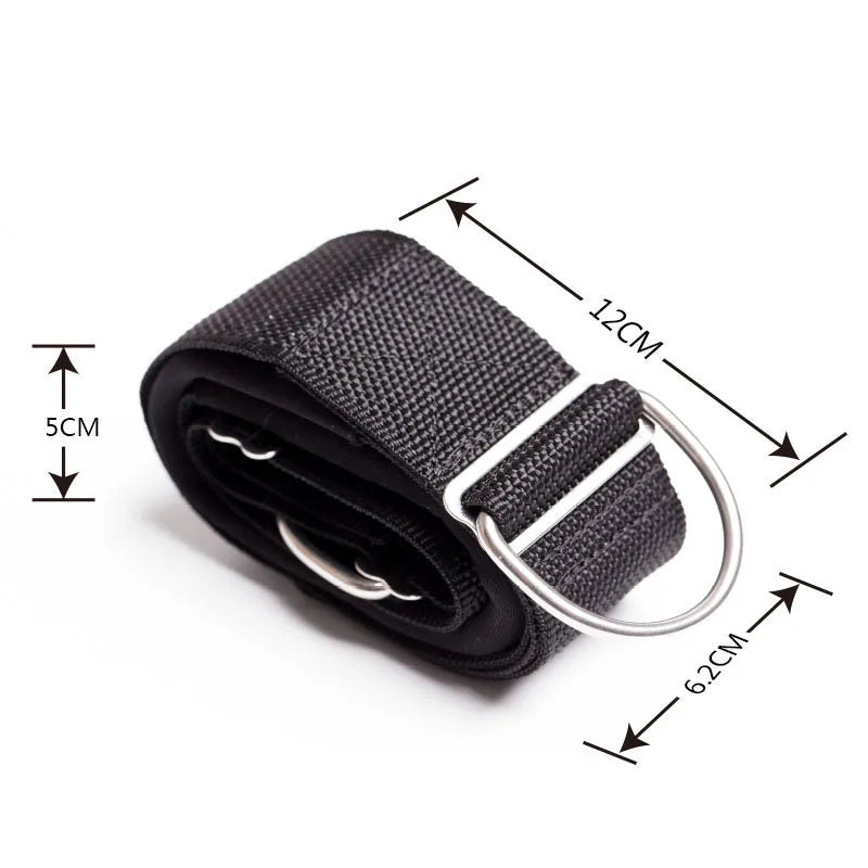 Cheap Price Black Soft Pad Webbing Belt Adjustable Crotch Strap scuba Bcd Diving Equipment with D Shape Stainless Steel Clip